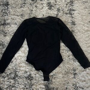 Popilush plunge mesh bodysuit m